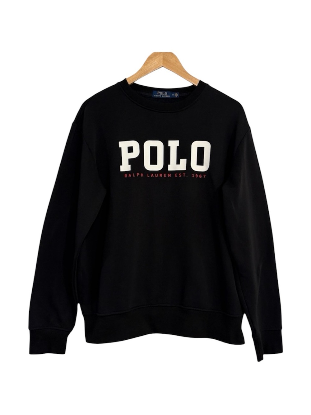 Polo by Ralph Lauren Black Logo Crewneck Sweatshirt Size M